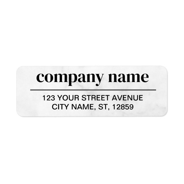 Business Logo Custom Return Address Label (Vorne)
