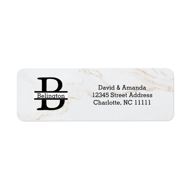 Business Logo Custom Return Address Label (Vorne)