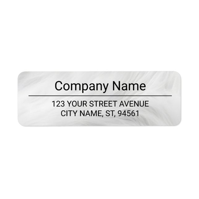 Business Logo Custom Return Address Label (Vorne)