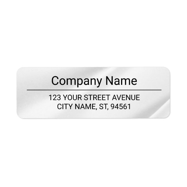 Business Logo Custom Return Address Label (Vorne)