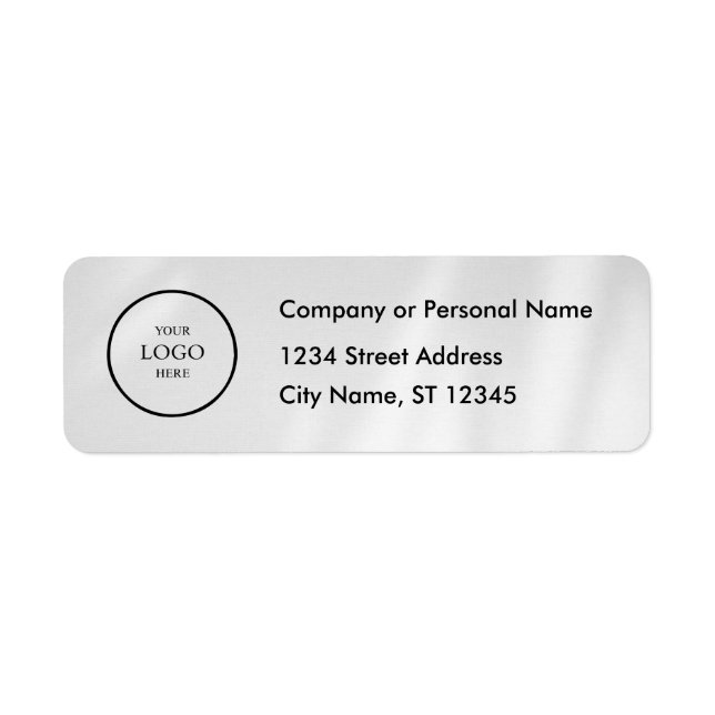 Business Logo Custom Return Address Label (Vorne)