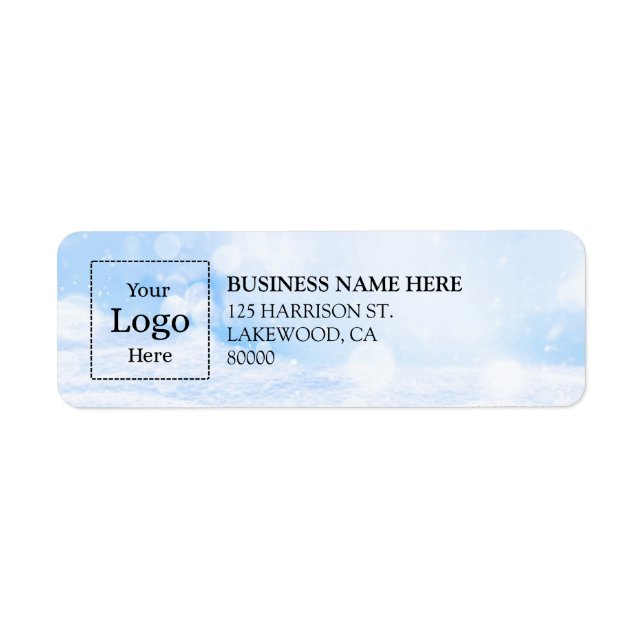 Business Logo Custom Return Address Label (Vorne)