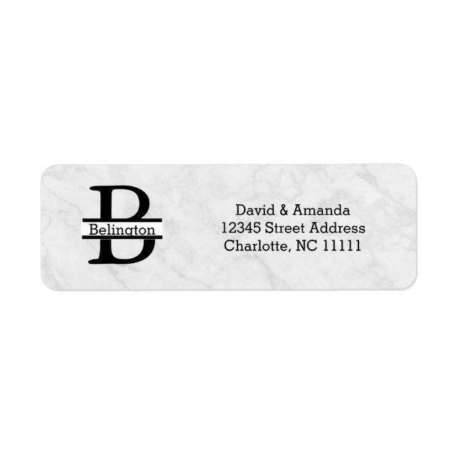 Business Logo Custom Return Address Label (Vorne)