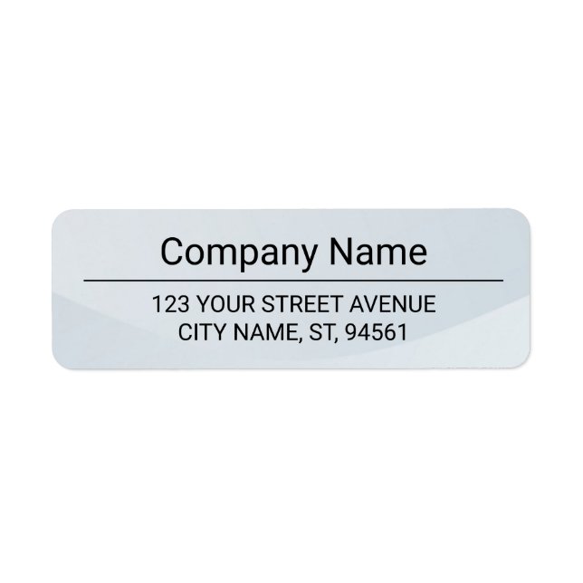 Business Logo Custom Return Address Label (Vorne)