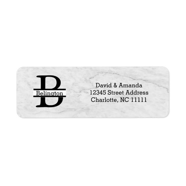 Business Logo Custom Return Address Label (Vorne)