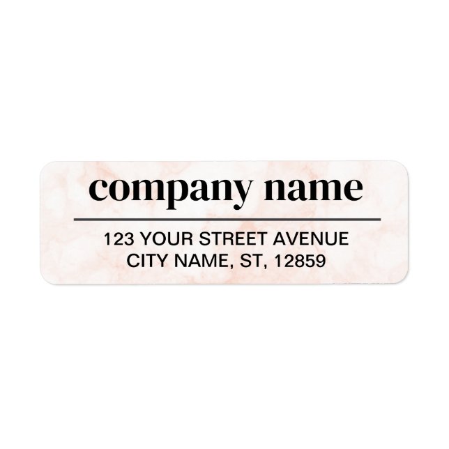 Business Logo Custom Return Address Label (Vorne)