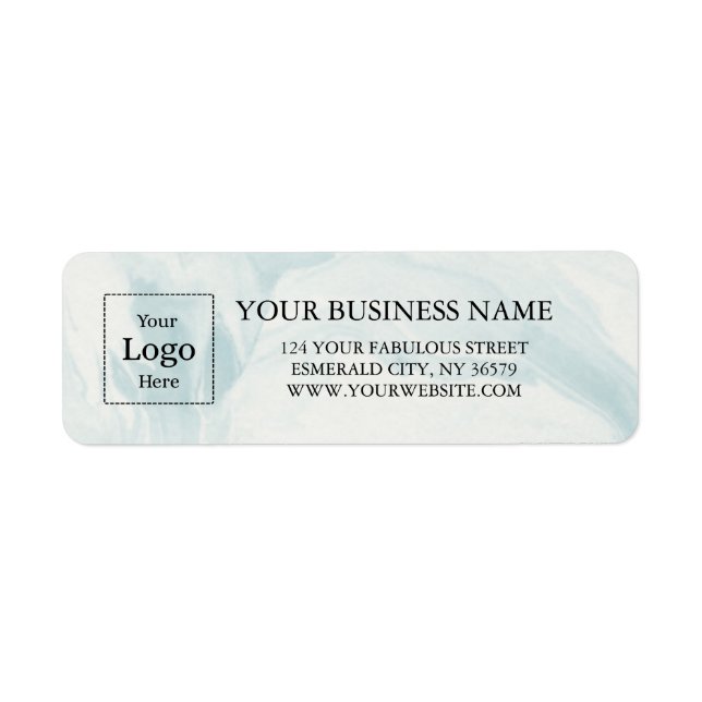 Business Logo Custom Return Address Label (Vorne)
