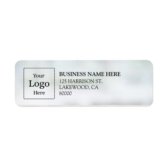 Business Logo Custom Return Address Label (Vorne)