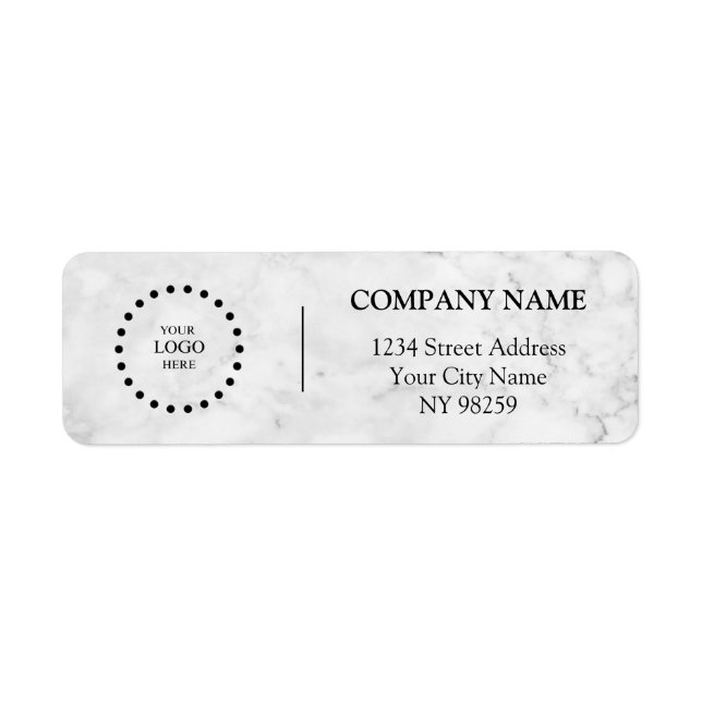 Business Logo Custom Return Address Label (Vorne)
