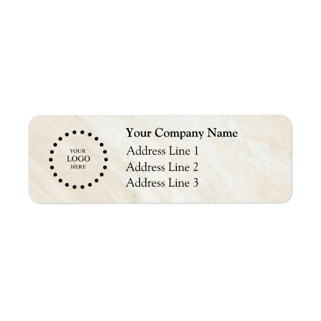 Business Logo Custom Return Address Label (Vorne)