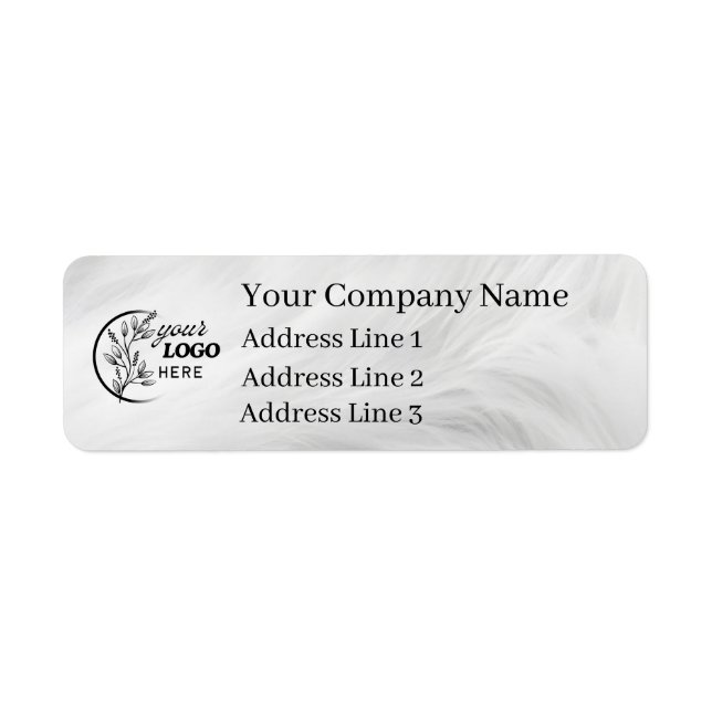 Business Logo Custom Return Address Label (Vorne)