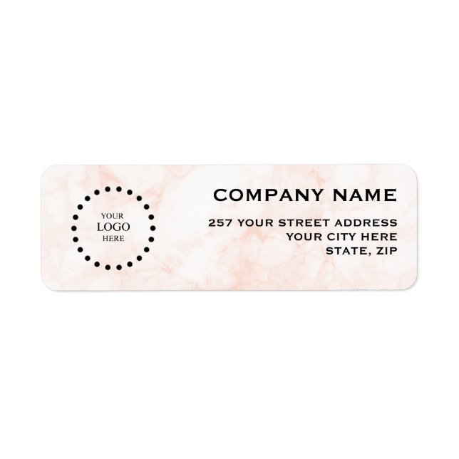 Business Logo Custom Return Address Label (Vorne)