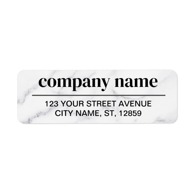Business Logo Custom Return Address Label (Vorne)