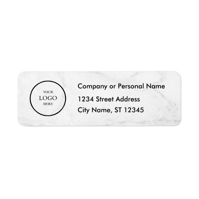 Business Logo Custom Return Address Label (Vorne)
