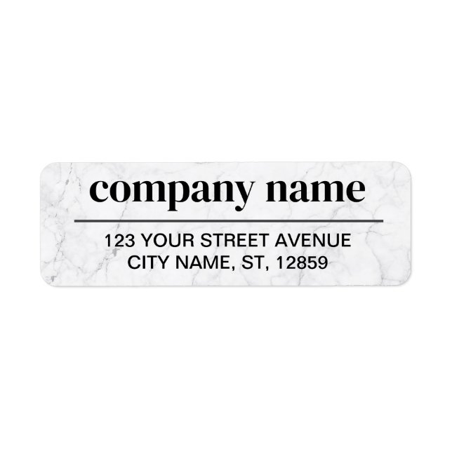 Business Logo Custom Return Address Label (Vorne)