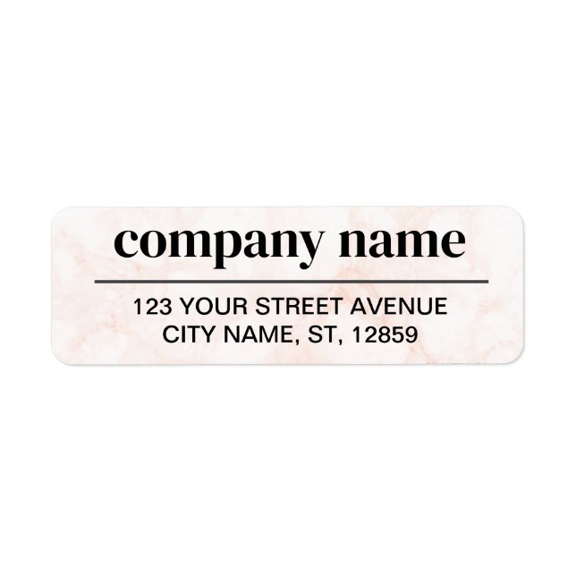 Business Logo Custom Return Address Label (Vorne)