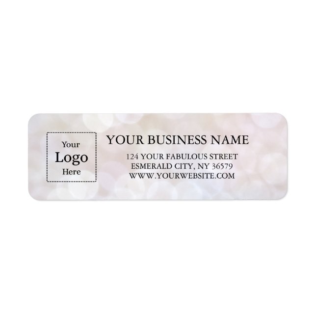 Business Logo Custom Return Address Label (Vorne)