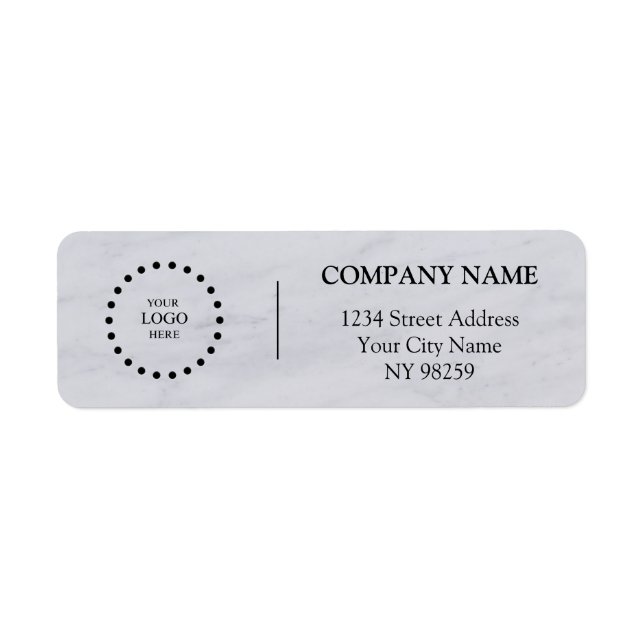 Business Logo Custom Return Address Label (Vorne)