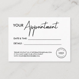 Business logo Custom Simple modern  Terminkarte