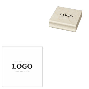 Business-Logo Einfache Briefmarke der Holzkunst Gummistempel