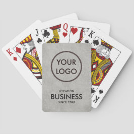 Business-Logo Einfache Minimalistische Grunge Abst Spielkarten