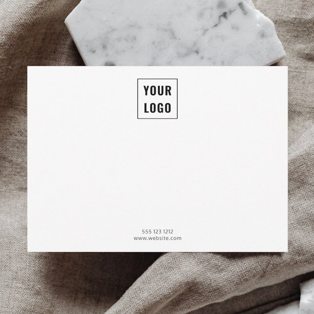 Business-Logo elegant Minimalistisch Mitteilungskarte (Von Creator hochgeladen)