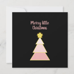 Business-Logo Frohe Weihnachten Pink Simple Square Karte