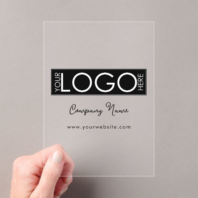 Business Logo Modern Branded Script Corporate Acryleinladungen (Insitu (Handheld))