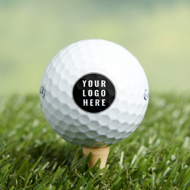 Business Logo Modern Custom QR Code Minimalist Golfball (Insitu T-Shirt)