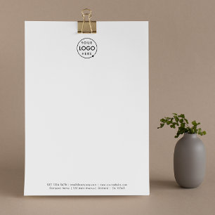Business Logo Modern Minimalist Clean Simple Briefbogen