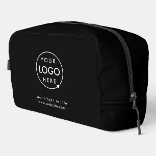 Business-Logo Modernes, trendiges Schwarz Waschbeutel