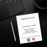 Business-Logo qr Werbeaktion Flyer<br><div class="desc">Sie können eine Hintergrundfarbe hinzufügen, die zu Ihrer Marke passt. Personalisieren Sie Ihr Firmenlogo, Ihren Namen, Ihre Adresse, Ihren Text, Ihren eigenen QR-Code und fügen Sie ihn Ihrem Instragentenkonto hinzu.</div>
