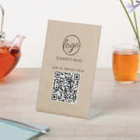 Business Logo Restaurant Menü QR Code Kraft