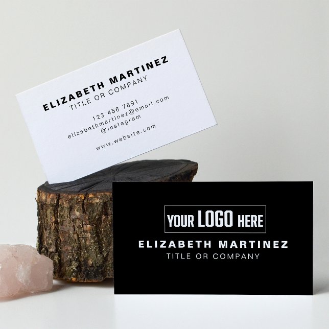 Business Logo Simple Modern Minimal Professional Visitenkarte (Von Creator hochgeladen)