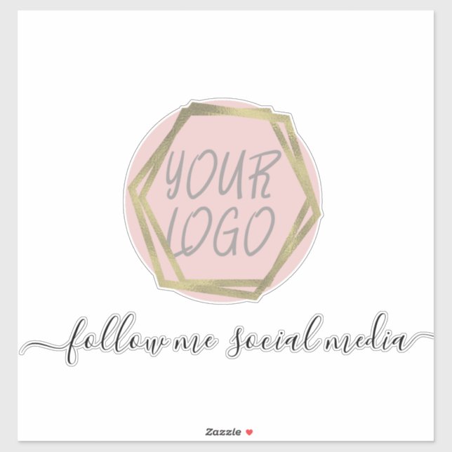 Business-Logo Social Media-Marketing Schönheit Aufkleber (Blatt)