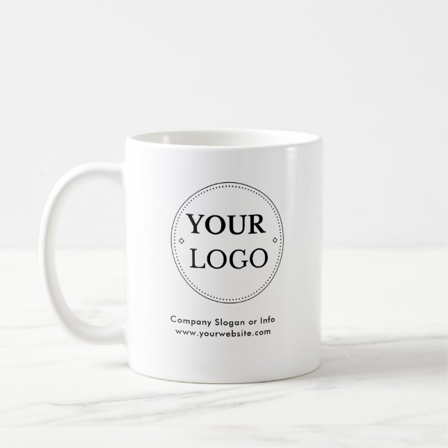 Business-Logo Stilvoll modern Beruflich Kaffeetasse (Links)