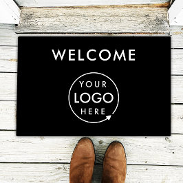 Business Logo Stylish Black Modern Professional Fußmatte
