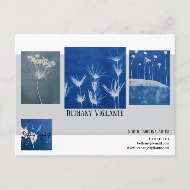 Business Mailer für Künstler Postkarte (Vorderseite)