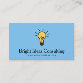 Business Marketing Consultant für Light Bulle-Logo Visitenkarte