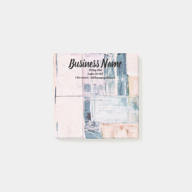 Business Marketing Custom personalisiert Post-it Klebezettel (Vorderseite)