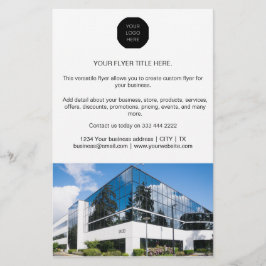 Business Marketing Modernes Minimalistisches Foto- Flyer