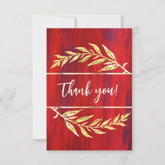 Business merci avec des fleurs d'aquarelle