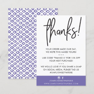 BUSINESS MERCI client moderne violet ikat