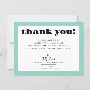 BUSINESS MERCI logo chic vert menthe moderne