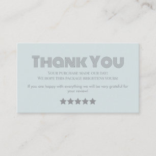 business merci maison carte de visite vert