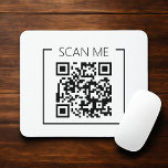 Business Minimalist QR Code Scan Me  Mousepad<br><div class="desc">Upgrade your workspace with a modern, interactive twist. This gel mouse pad features a clean “Scan Me” QR code design that’s perfect for entrepreneurs, small businesses, and creators who want to keep their digital presence close at hand. Whether you're linking to your website, portfolio, booking calendar, or social page, this...</div>