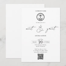 Business Networking Dinner Event Logo Script