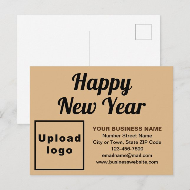 Business New Year Light Broliday Postcard Feiertagspostkarte (Vorne/Hinten)
