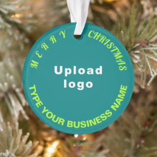 Business Noël Turquoise Cercle vert