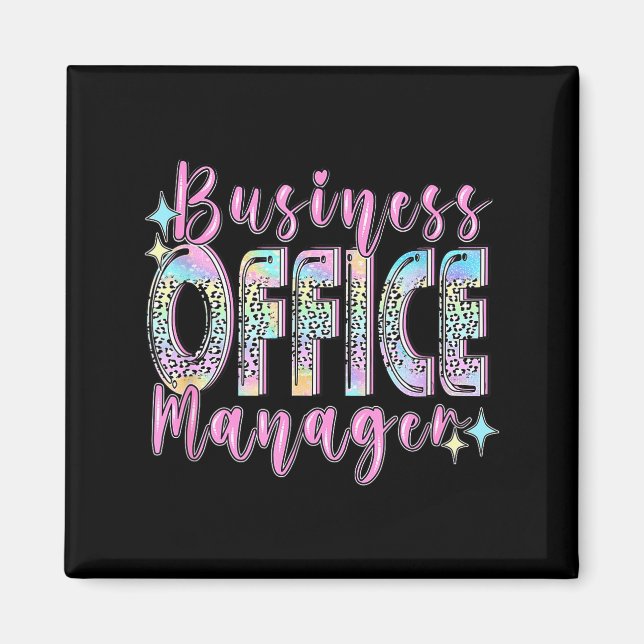 Business Office Manager Funny Front Teamwork Regio Magnet (Vorne)